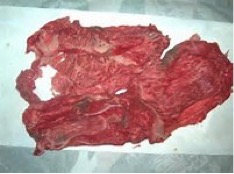 牛肉の一部が黒っぽい色になっていますが？